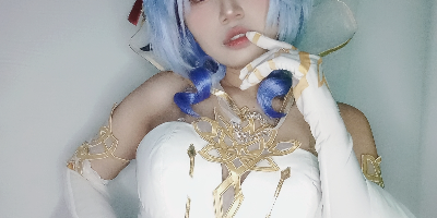 EXCLUSIVE! 🐑 Ganyu Cosplay Photopack (Bride ver.) Only 1 photo dari Kae